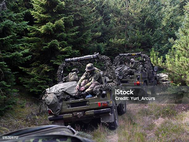 On Patrol With A Formidable Army Platoon Stock Photo - Download Image Now - Military, Denmark, Army