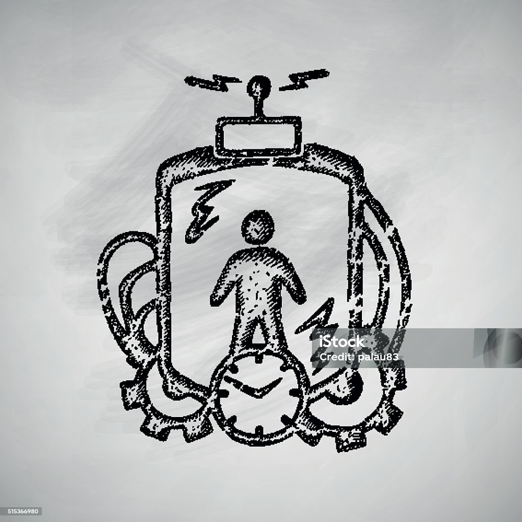 Machine Time Symbol Time Machinesymbol Stock Vektor Art und mehr Bilder von Abstrakt ...