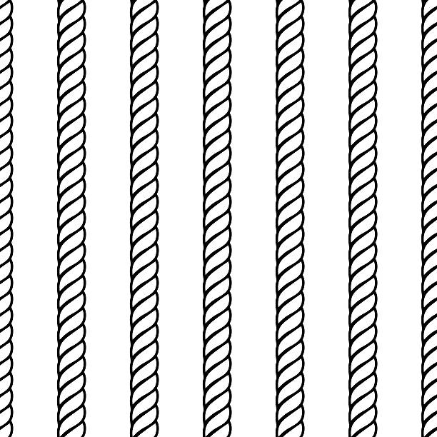 Rope Rows Seamless Background Pattern Stock Illustration