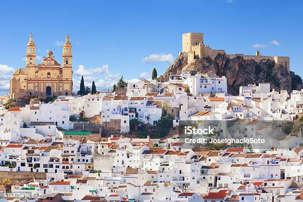 Panoramic Of Olvera Town Spain Stock Photo - Download Image Now - Cádiz, Spain, Olvera