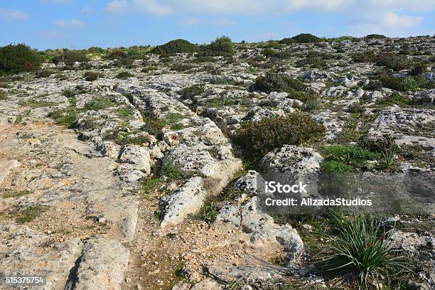 Prehistoric Cart Ruts In Malta Stock Photo - Download Image Now - Alien, Clapham Junction, Grooved