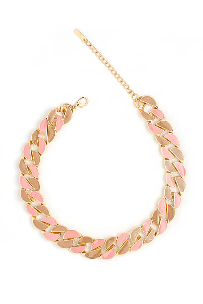 istock necklace with chain isolated on white 515376248