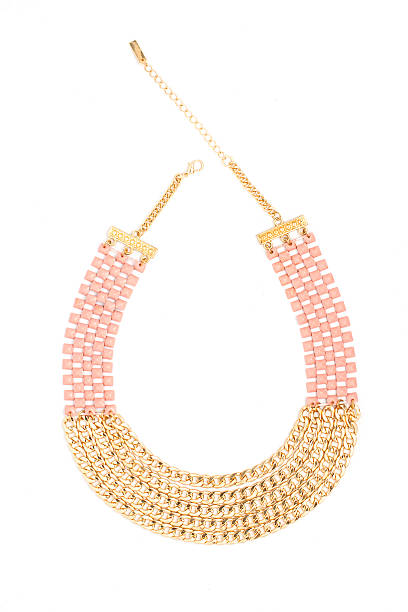 istock gold necklace with chain isolated on white 515378444