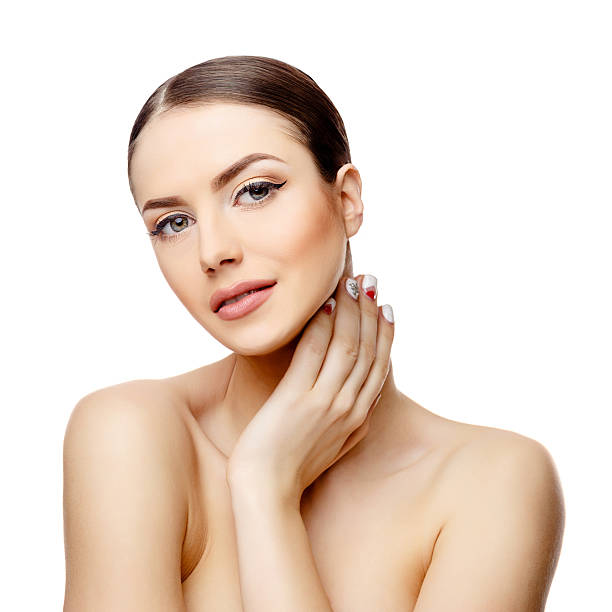istock Beautiful Woman with Clean Fresh Skin 515379280