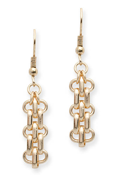 istock gold earrings chain isolated on white 515379332