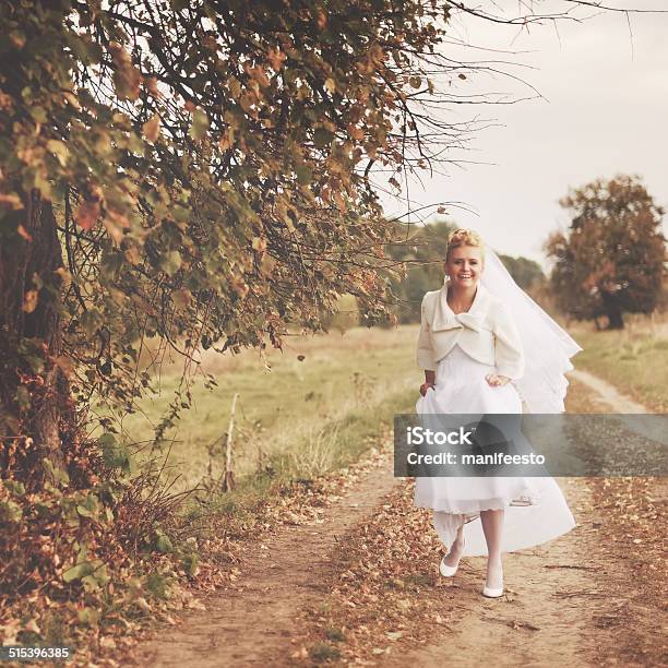 Gorgeous Caucasian Bride In Beautiful Dress Stock Photo - Download Image Now - Adult, Adults Only, Affectionate