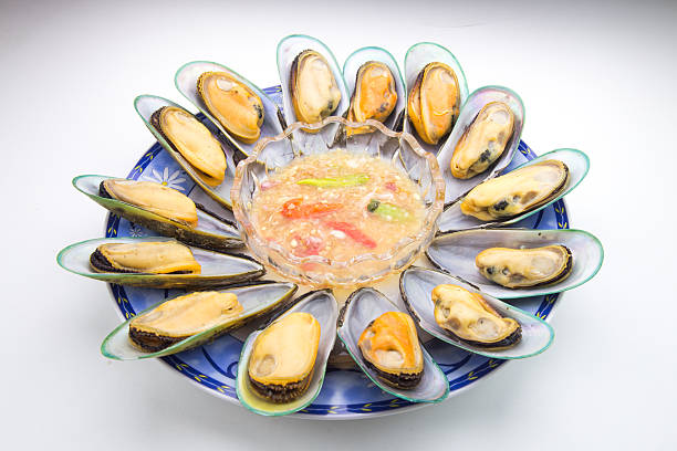 Mussels on plate