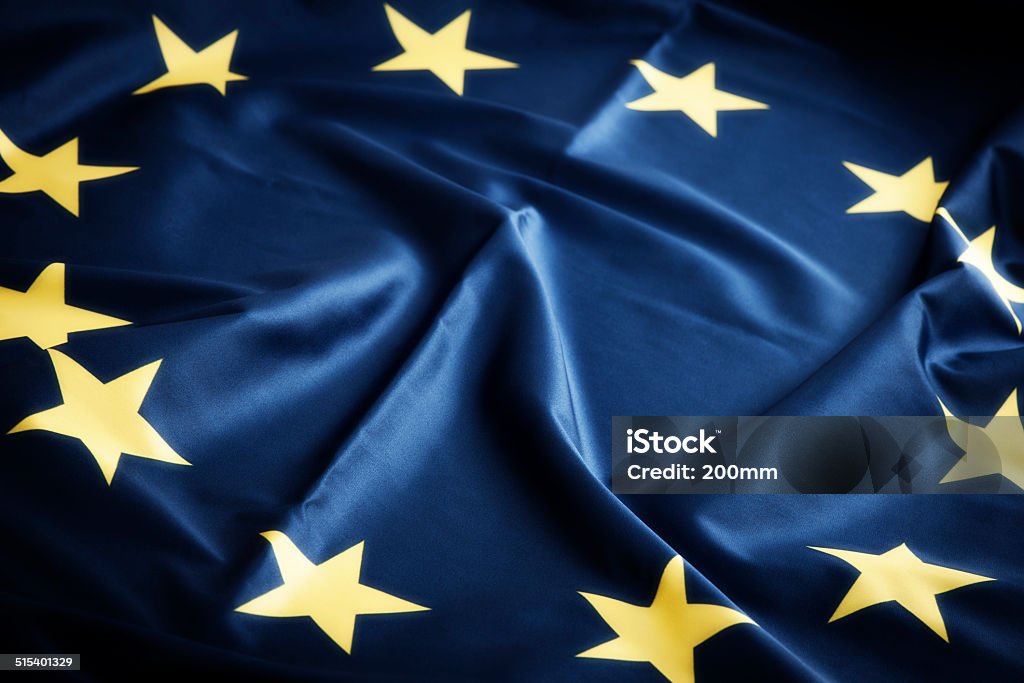 EU flag Euro Symbol Stock Photo