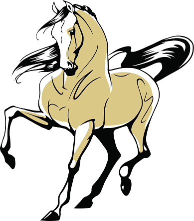 Dancing Horse Stock Illustration - Download Image Now - Dressage, Horse,  Dancing - iStock