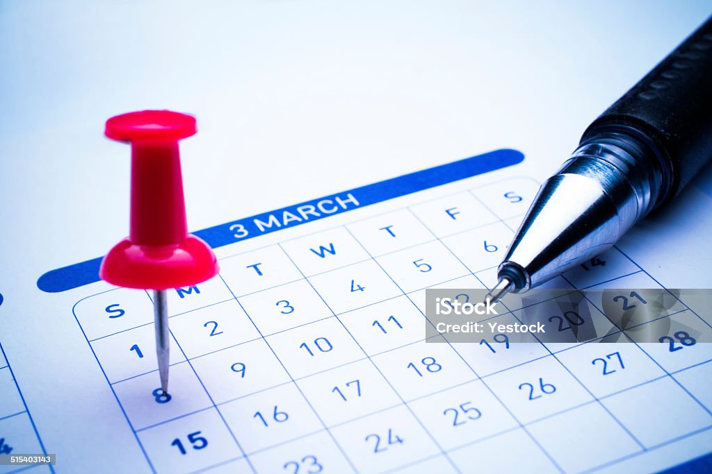 Setting a date Setting a dateSetting a date Calendar Stock Photo