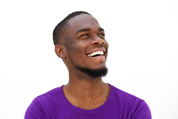 istock Laughing young african american man with beard 515433392