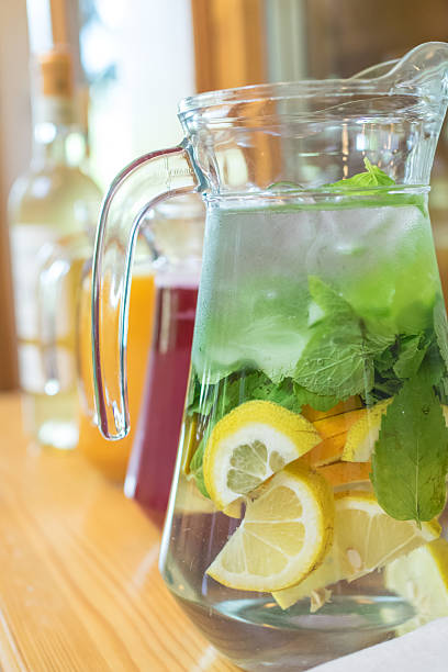istock Close-up pitcher of lemonade 515437382