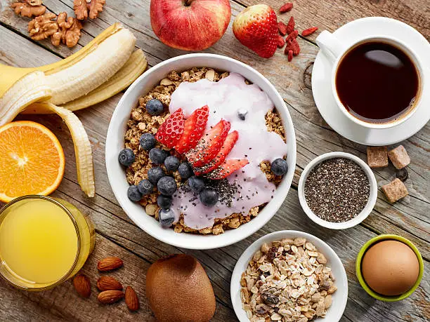 Photo of healthy breakfast ingredients