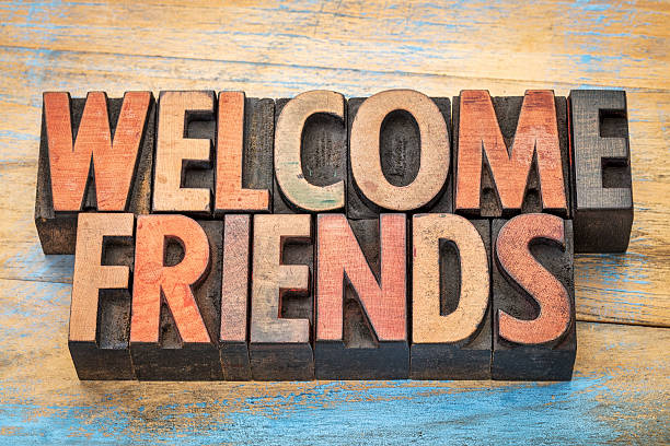 istock welcome friends in wood type 515440860