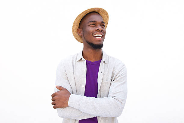 istock Cheerful young african man with hat 515442914