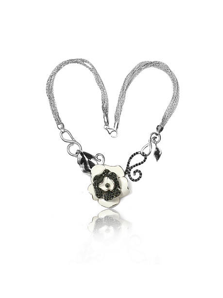 istock Gemstone Onyx Necklace black 515443762