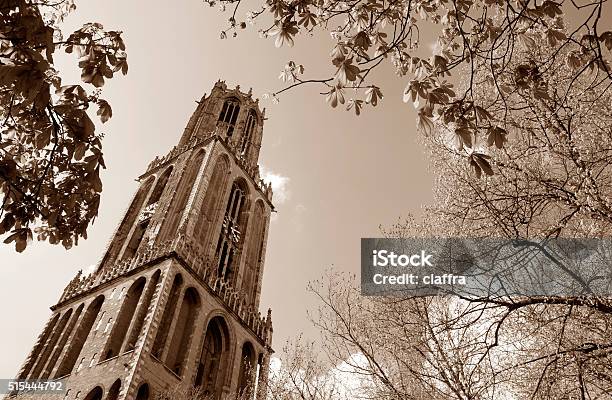 Old Kirche Tower Stockfoto und mehr Bilder von Sepia - Sepia, Alt, Architektur