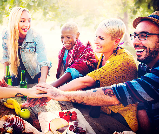 Team Friendship Leisure Vacation Togetherness Fun Concept