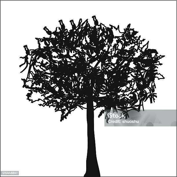 Ilustración de Abstracto Blanco Y Negro Para Diseño De Árbol Patrón y más Vectores Libres de Derechos de Abstracto