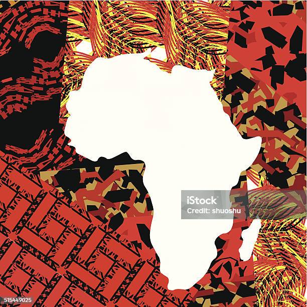 African Abstract Pattern Background Abstract Africa Map With Traditional Pattern Background Stock ...