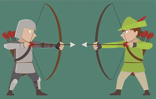 Vector illustration of Archers