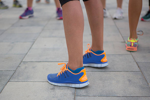 istock Focus on sport shoes 515455015
