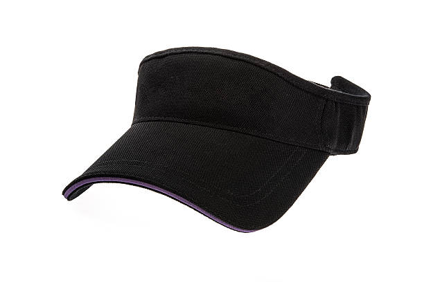 大人ブラックのゴルフバイザー - baseball cap cap hat golf hat ストックフォトと画像