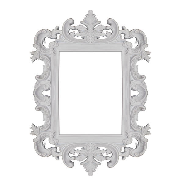 istock Frame old design stucco vintage isolated white background. 515475884
