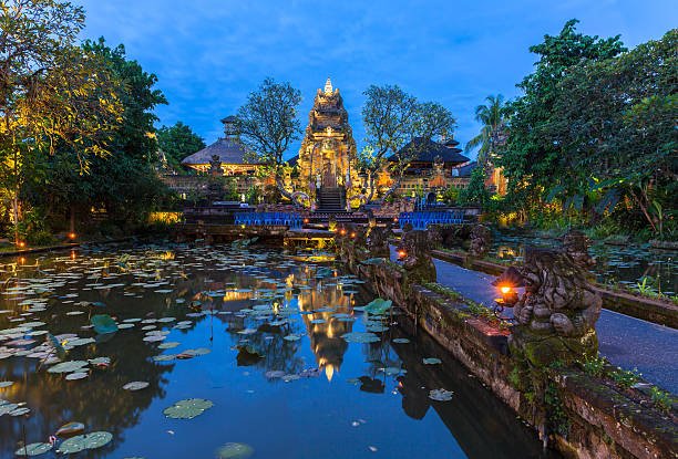 istock Pura Saraswati Temple at dusk, Bali 515481156
