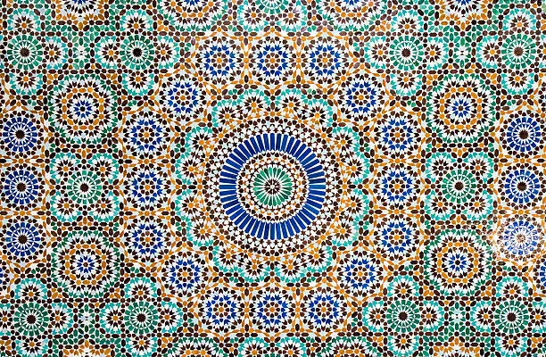 Photo of moroccan vintage tile background