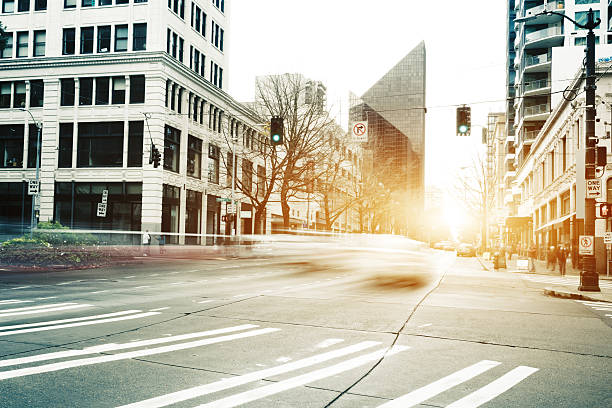 istock traffic on cityroad through modern buildings in seattle 515484348
