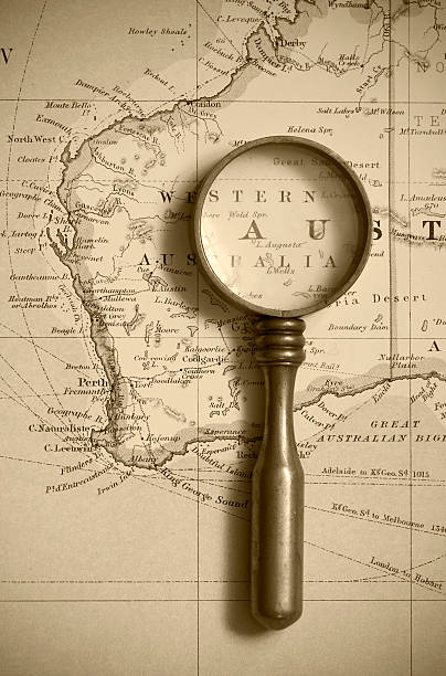 Vintage Map Of Western Australia