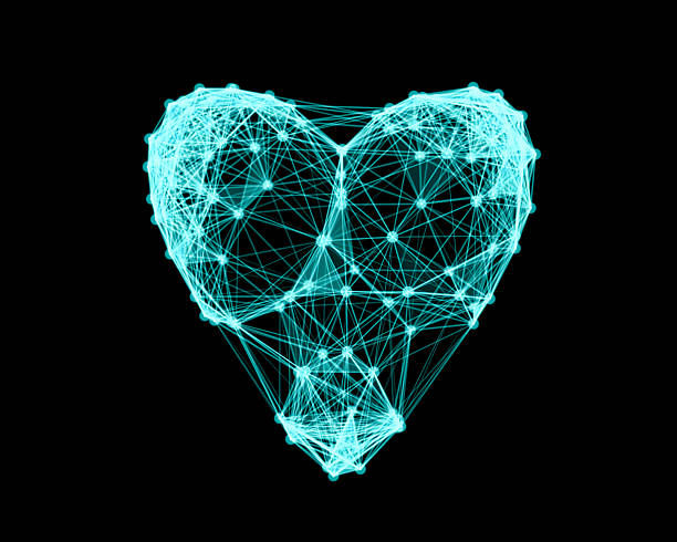 istock Illustration of heart on black background 515517438