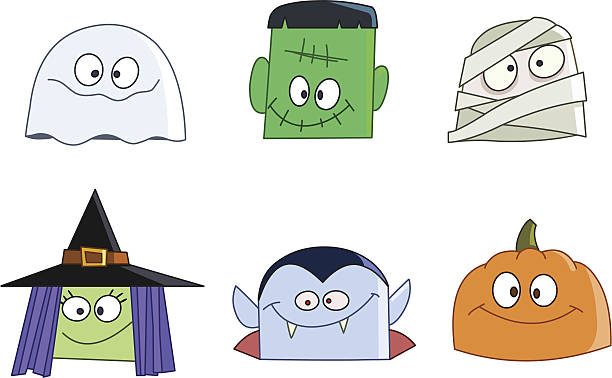 ilustraciones, imágenes clip art, dibujos animados e iconos de stock de halloween caras - vampire vampiress little girls cartoon