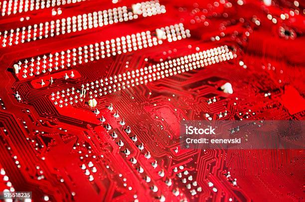 Red Motherboard Stock Photo - Download Image Now - Abstract, Backgrounds, Chalkboard - Visual Aid