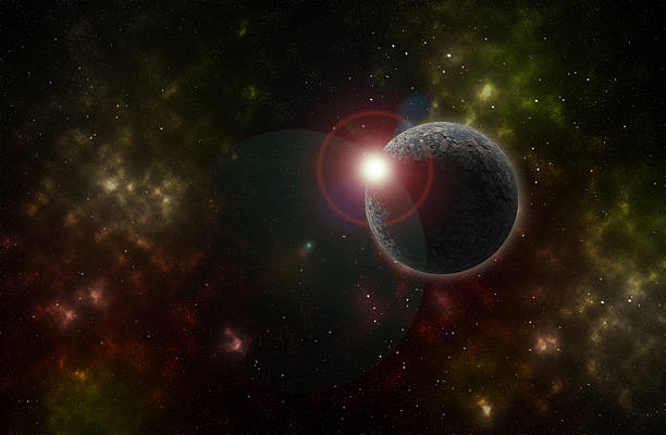 istock Colorful background of a deep space star field and planet 515518277
