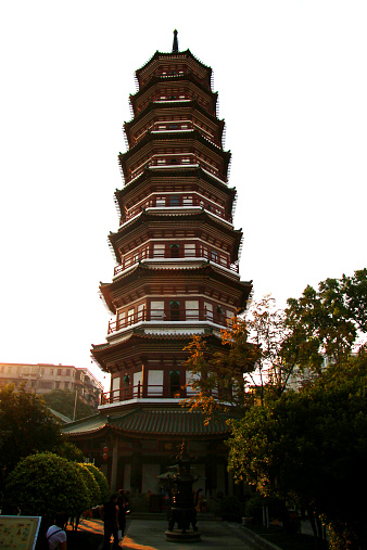 Flower Pagoda of temple of Six Banyan Trees