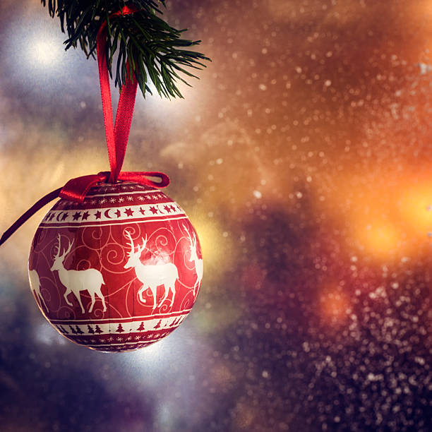istock Christmas Decoration with Ornaments and Holiday Lights 515518591