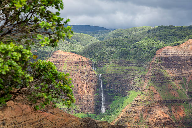 istock Waimea Canyon State Park Landscape and Waterfall 515519455
