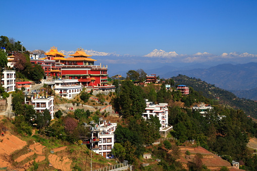 The Thrangu Tashi Yangtse Moastery in NepalThe Thrangu Tashi Yangtse Moastery in NepalThe Thrangu Tashi Yangtse Moastery in Nepal