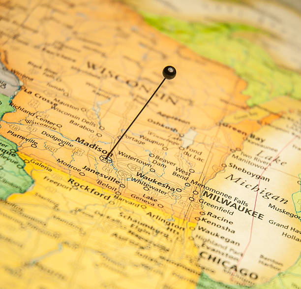 istock Travel Road Map Of Madison Wisconsin 515520209