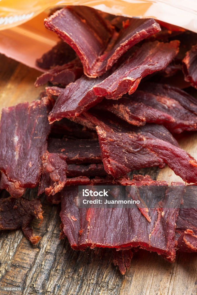 Beef Jerky Beef Jerky close up American Culture Stock Photo