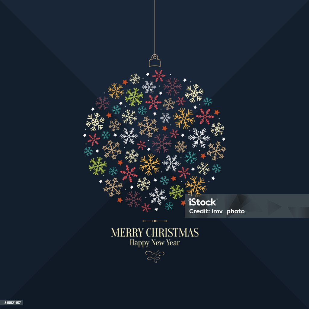 Christmas and New Year Vector greeting card Backgrounds stock vector