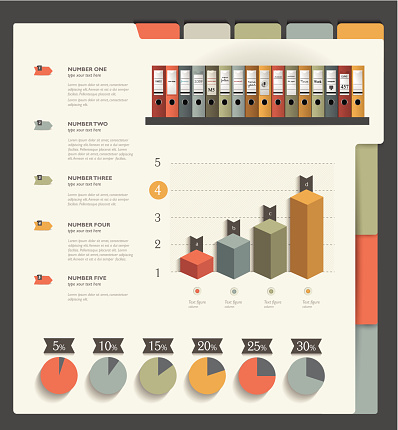 Example Info Page Layout Sample Print Or Web Page Layout Infographics Vector Stock Illustration ...