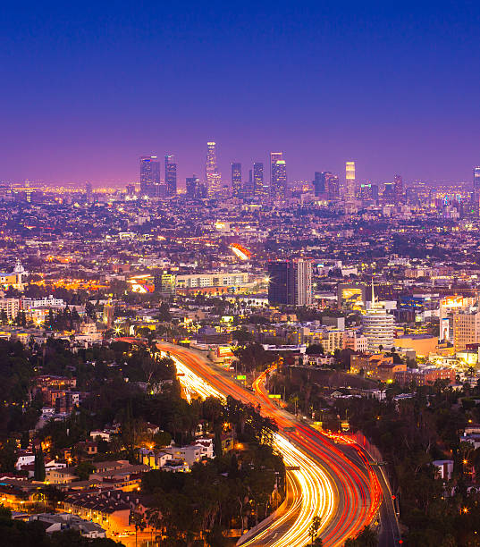 istock Downtown Los Angeles photographed at sunset 515521657