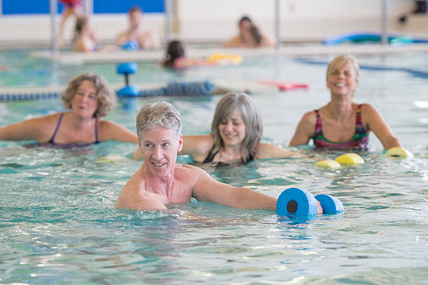 istock Moving Through the Water in a Fitness Class 515522720