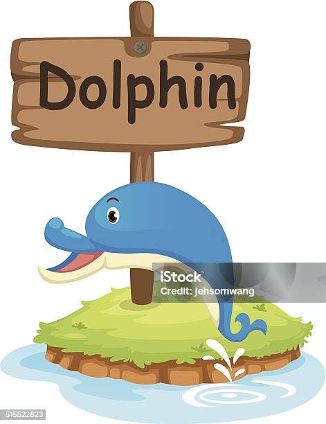 Animal Alphabet Letter D For Dolphin Stock Illustration - Download Image Now - Alphabet, Animal, Art