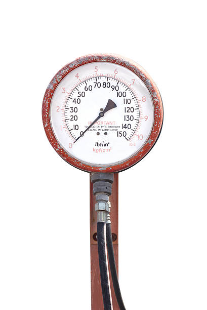 istock Tire Inflator with pressure machine with isolated background 515524546