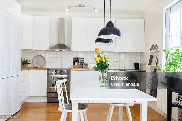 Fancy Kitchen Interior Stock Photo - Download Image Now - Kitchen, Clean, Sparse