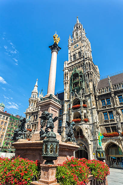 City Hall of Munich City Hall of Munich carillon stock pictures, royalty-free photos & images